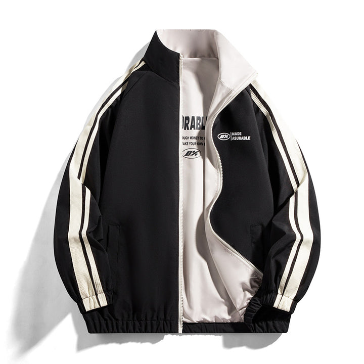 Men's sports jacket with round collar and side pockets Lune London