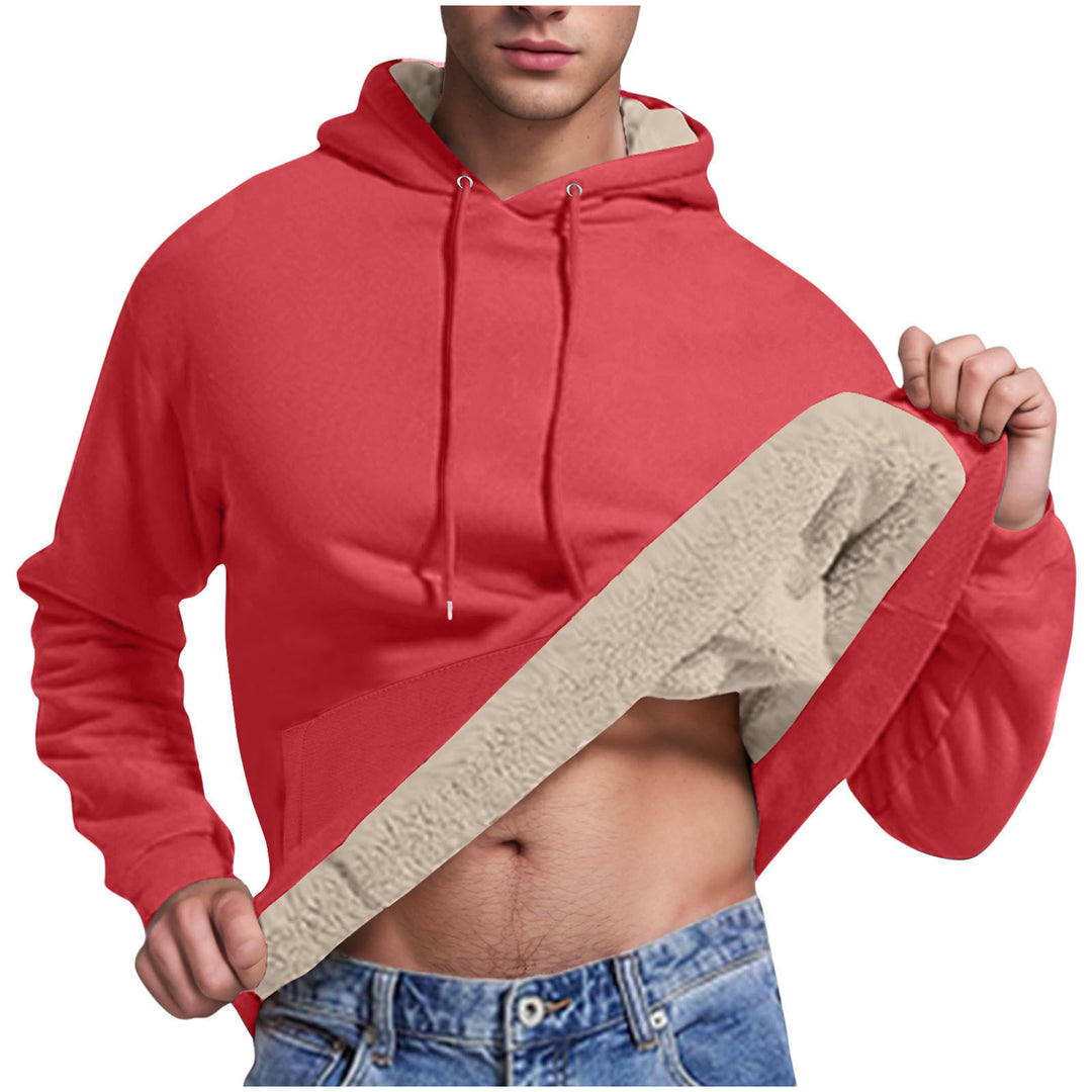 Fleece hoodie for men with soft lining inside Lune London