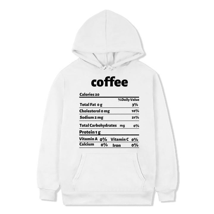 Women's hoodie with creative nutritional design Lune London