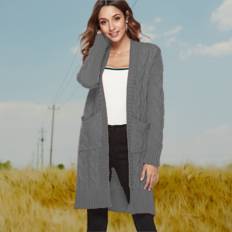 Lune London Long Sleeve Women's Cardigan with Twisted Details