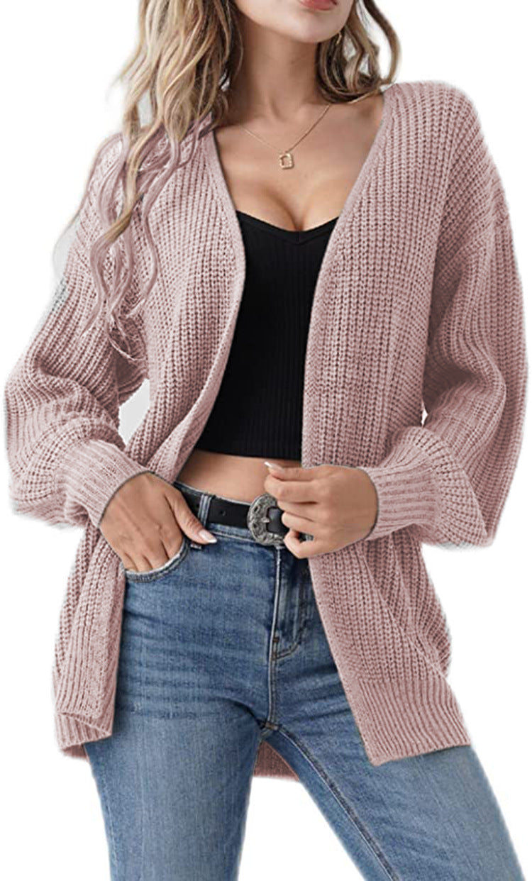 Cardigan en tricot épais pour femmes avec une coupe décontractée et des mailles ouvertes Chic & Stil