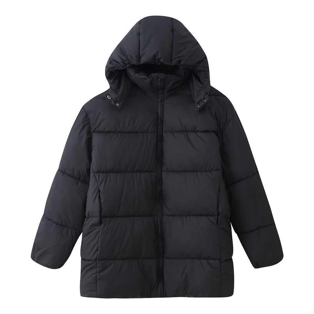 Unisex Padded Hooded Winter Parka with Synthetic Insulation Amarae