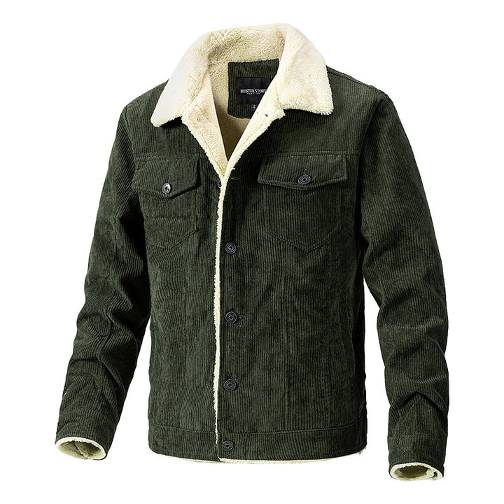 Corduroy jacket for men with soft teddy lining Lune London