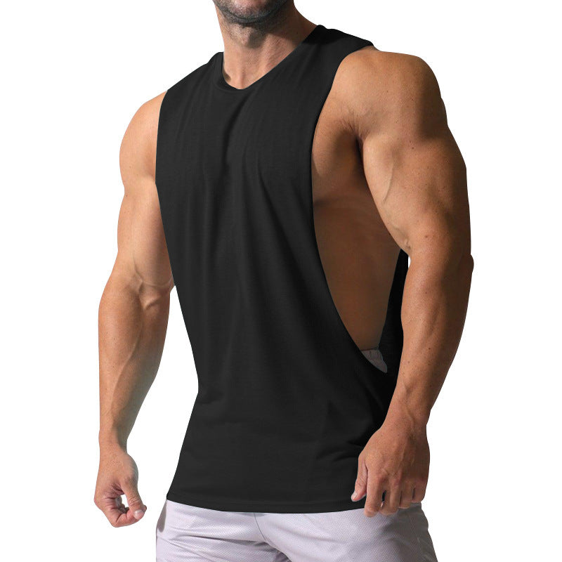 Men's sleeveless sports shirt with deep back neckline and breathable material Lune London