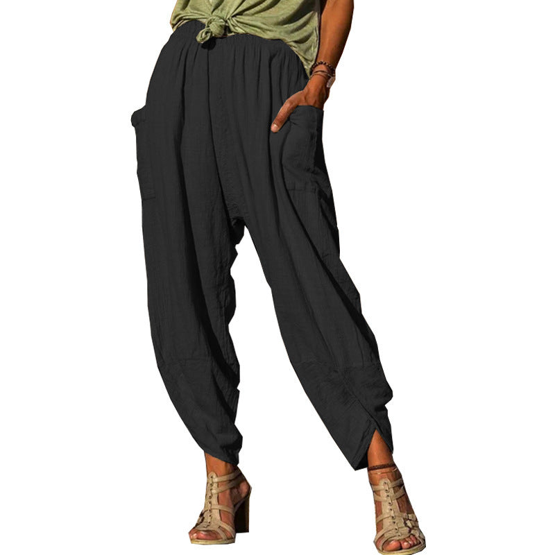 Women Lune London Loose Fit Harem Pants