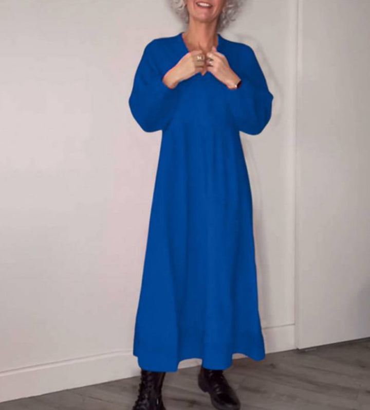 Elegant maxi dresses for women with a loose fit and long sleeves Lune London