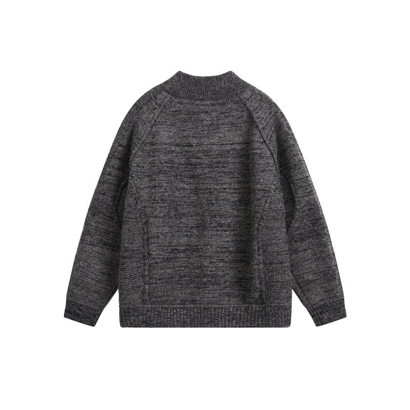 Unisex Knit Zip Jacket with Stand-up Collar, Raglan Sleeves and Ribbed Cuffs Amarae