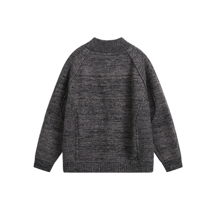 Unisex Knit Zip Jacket with Stand-up Collar, Raglan Sleeves and Ribbed Cuffs Amarae