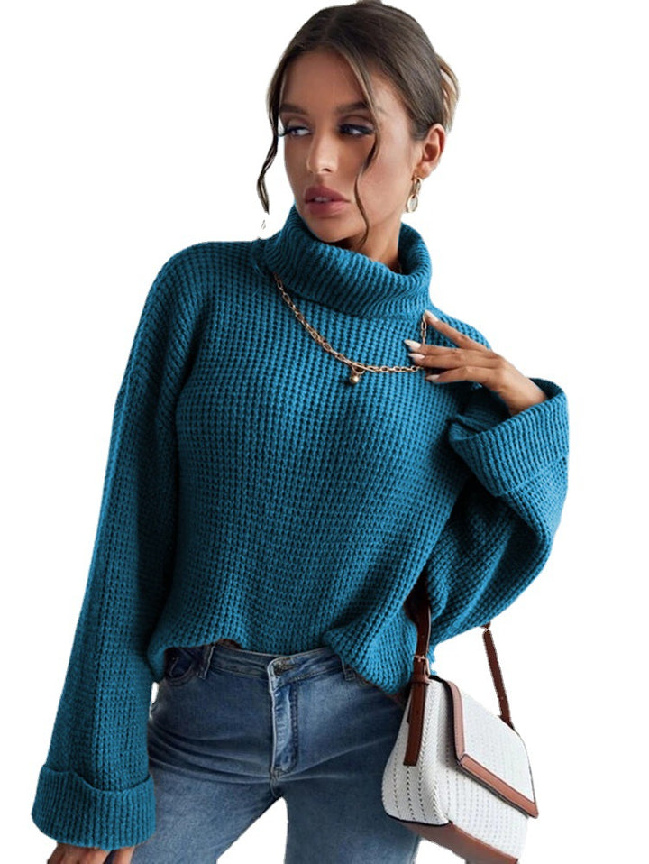 Sweater women with high collar and structured design Lune London