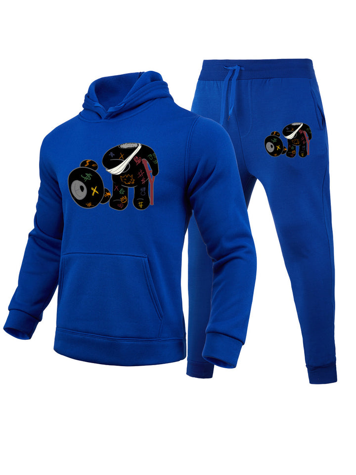 Lune London women's sweatshirt and leisure pants set with creative print design