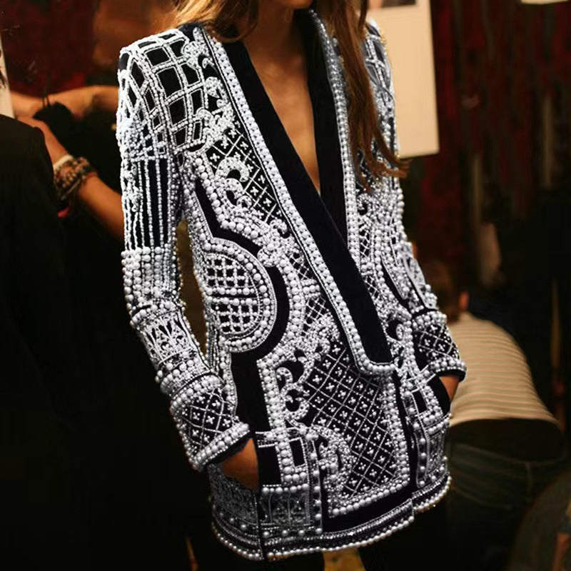 Ladies Crystal Glamour Chic Jacket