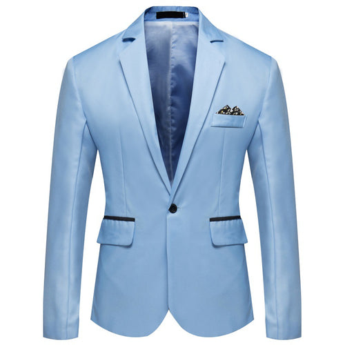 Men's Blazer Elegant with Matte Satin Surface and Chic and Stylish Button Details