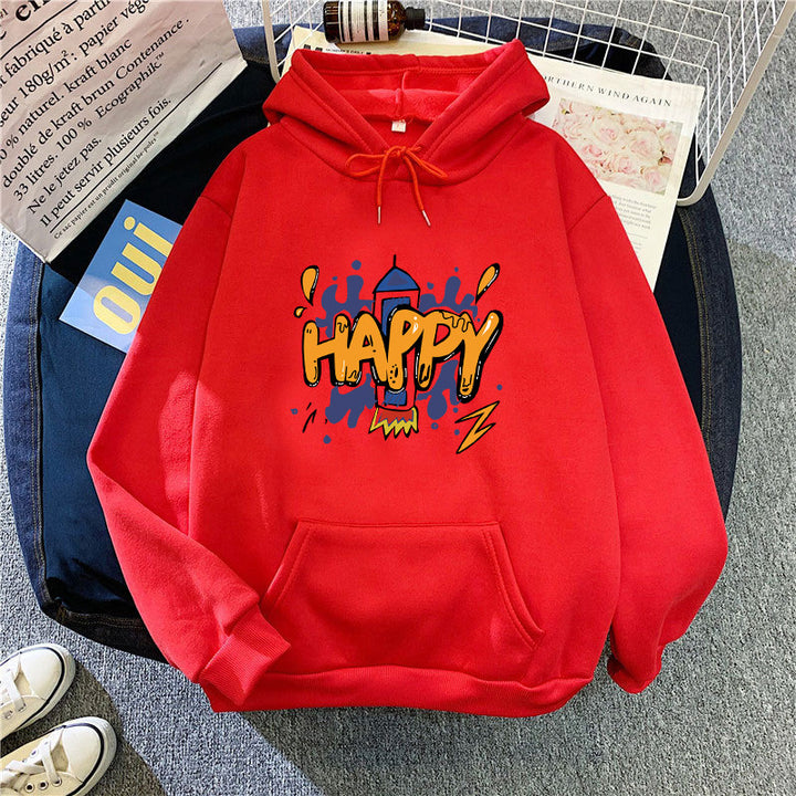 Women’s hooded sweatshirt with cheerful graphic design Chic & Stil