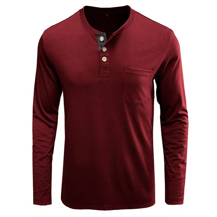 Trendy long sleeve shirt for men with button placket and chest pocket Lune London