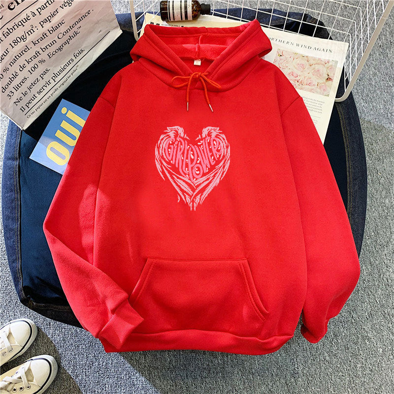 Women's hoodie with creative heart design Chic & Stil