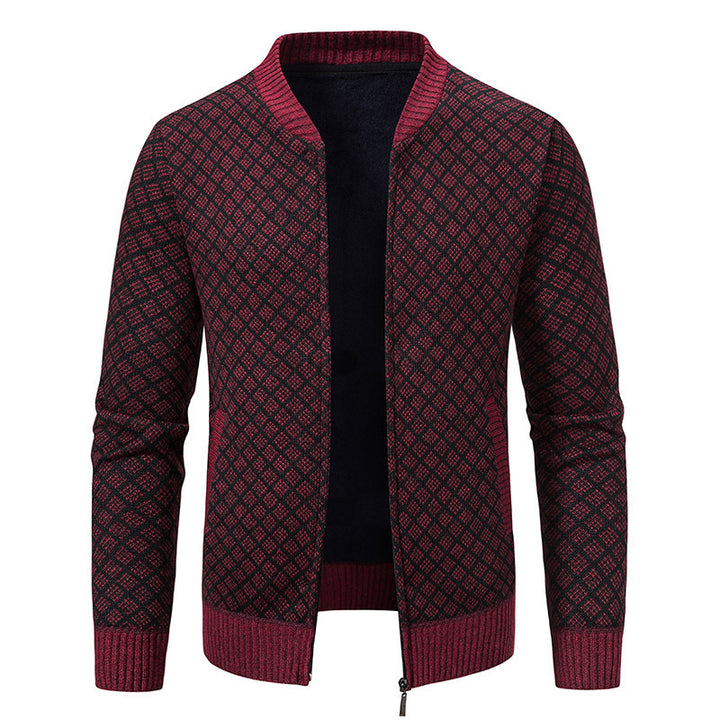 Elegant knitted blazer for men with fine structure Lune London