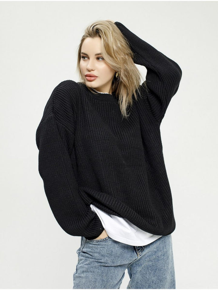 Pull en maille confortable pour femmes au style décontracté Chic & Stil