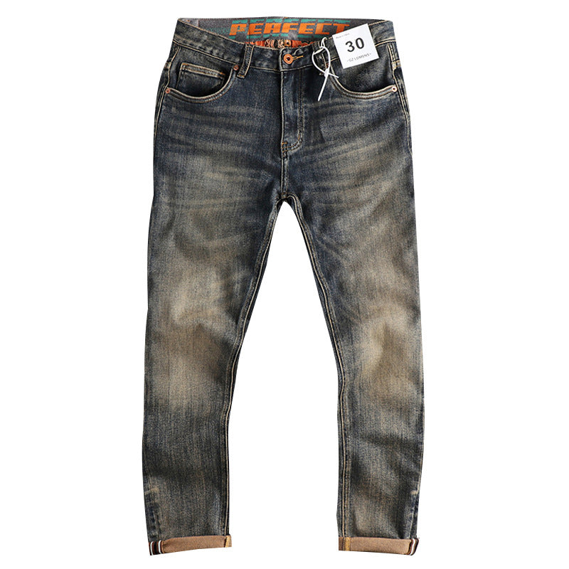 Slim fit jeans for men with a chic and stylish worn casual look