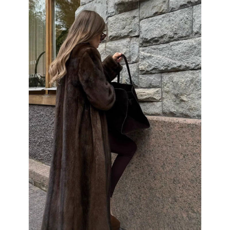 Women Elegant Fleece Coat Amarae