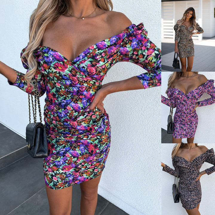 Chic and Stylish Off-Shoulder Mini Bodycon Dress for Women