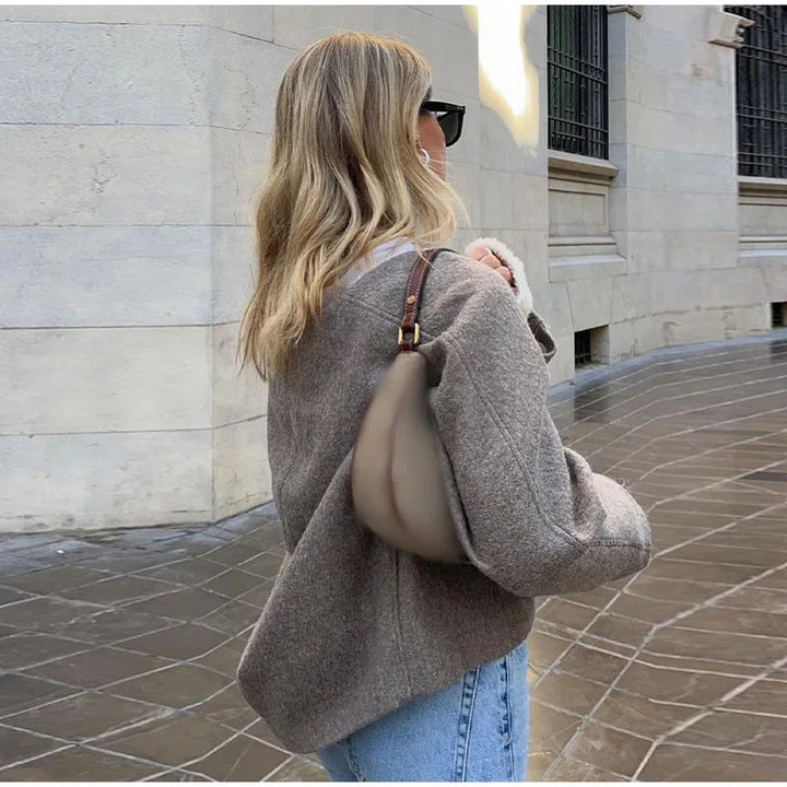 Ladies oversized wool-blazer Lune London