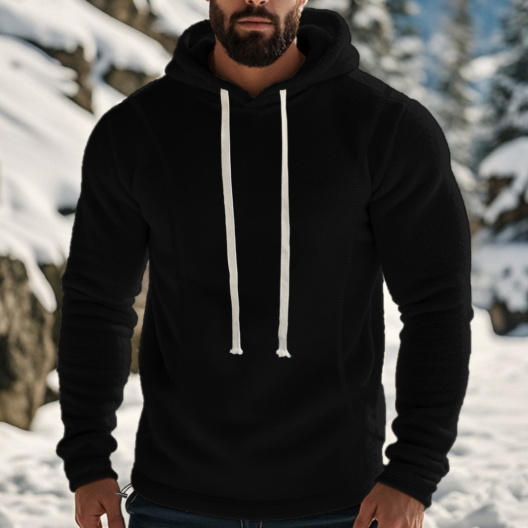 Men's comfortable fleece hoodie with sporty elements Lune London