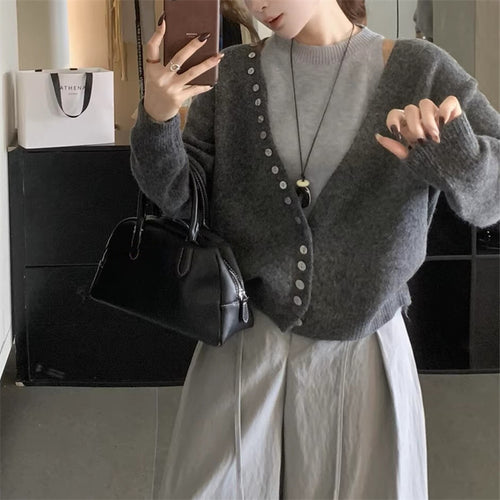 Cardigan en tricot loose pour femmes Chic & Stil
