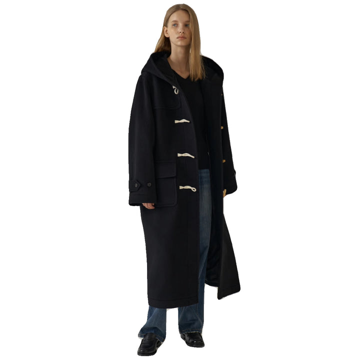 Manteau duffle long pour femme avec capuche Chic & Stil