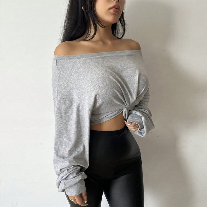 Haut court ample décontracté pour femmes avec design noué Chic & Stil