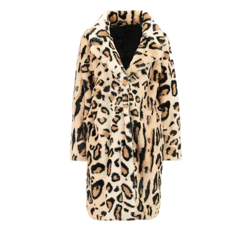 Ladies Oversized Faux Fur Coat Amarae