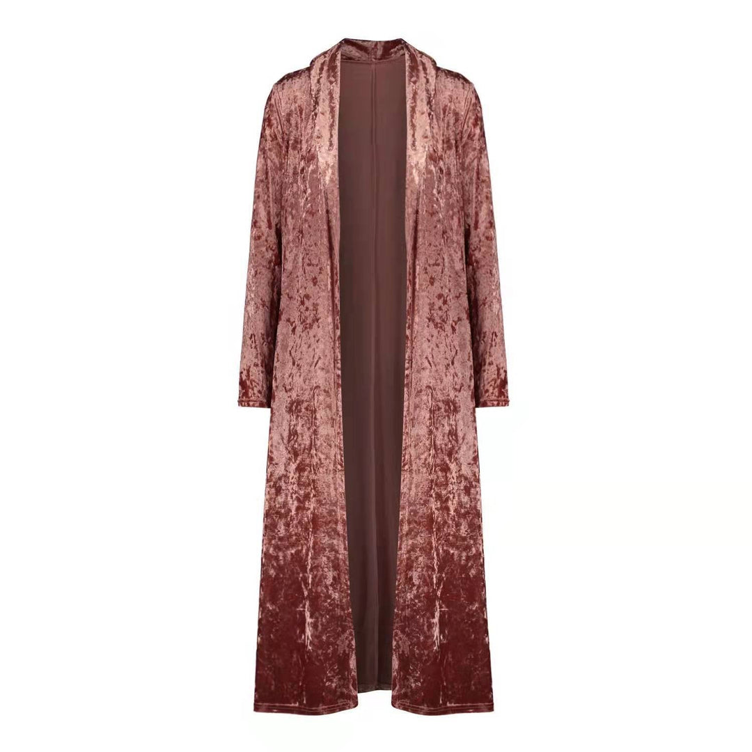 Lady Velvet Duster Coat Amarae