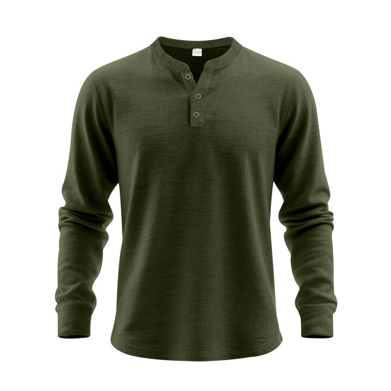 Men's long sleeve shirt with button placket Lune London