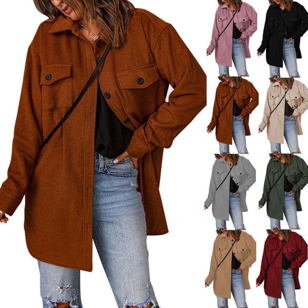 Women Oversized Jacket with Two Chest Pockets Amarae
