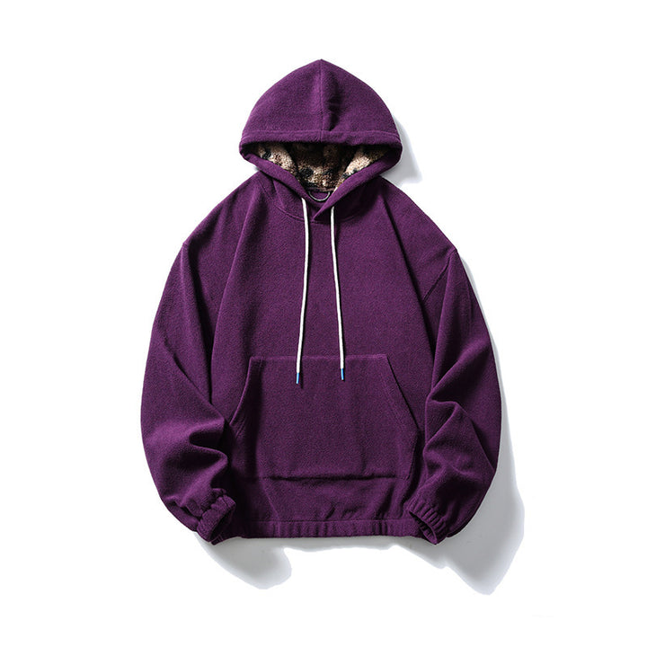 Unisex Oversize-Fleece-Hoodie with teddy lining, kangaroo pocket and elastic hem Amarae