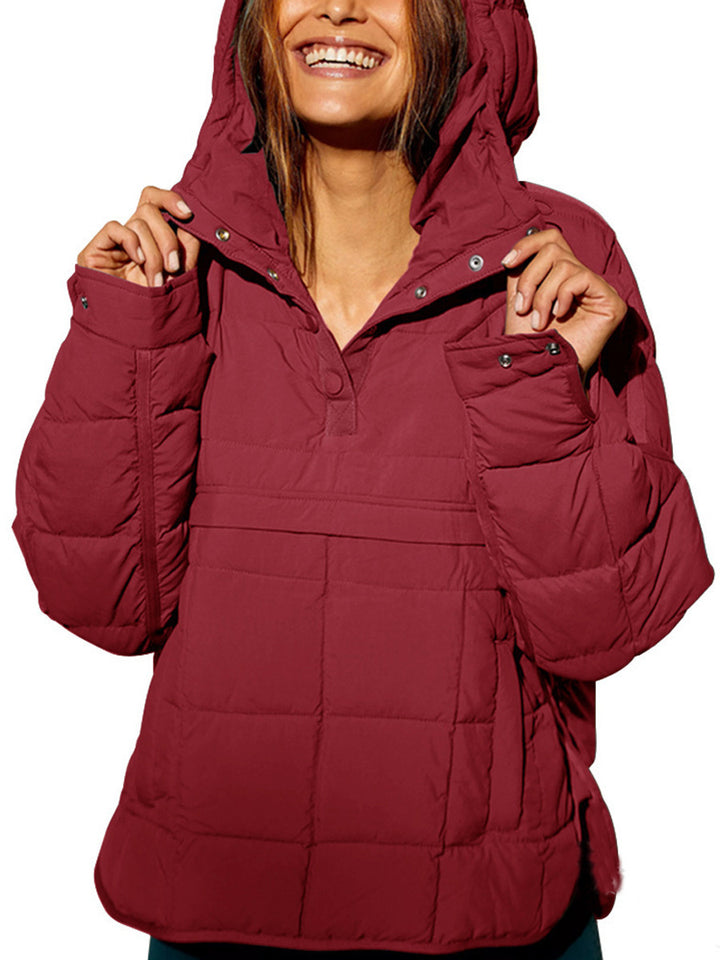 Veste rembourrée à capuche grande taille pour femmes Chic & Stil