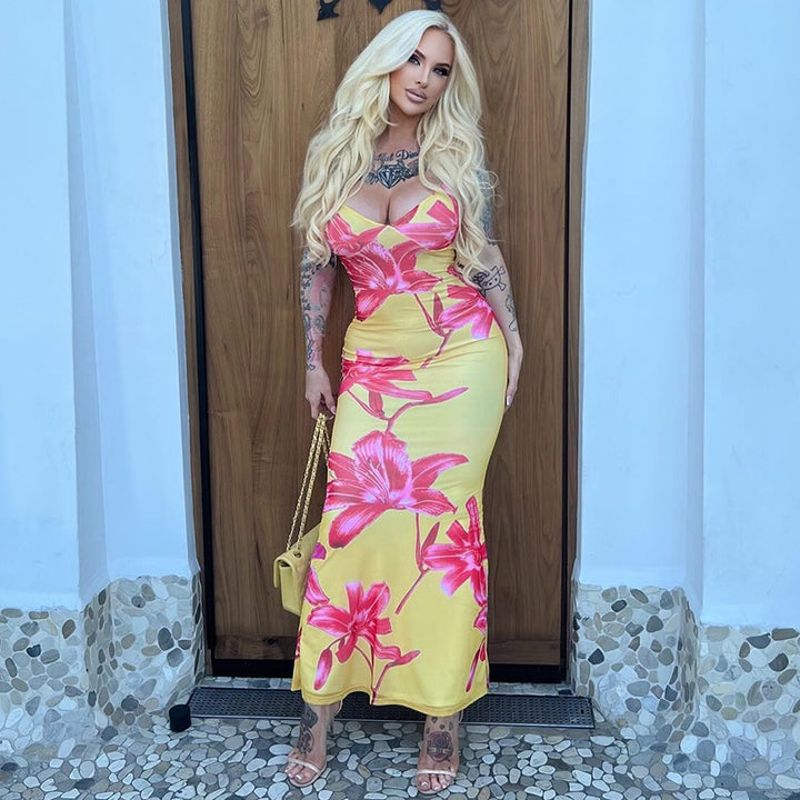 Women Maxi Dress Floral Lune London
