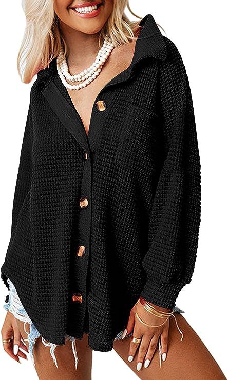 Casual button jacket for women in Waffle fabric Lune London