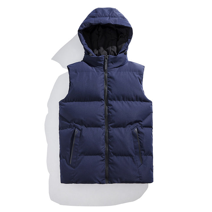 Ladies quilted thermal insulating vest with removable hood Amarae