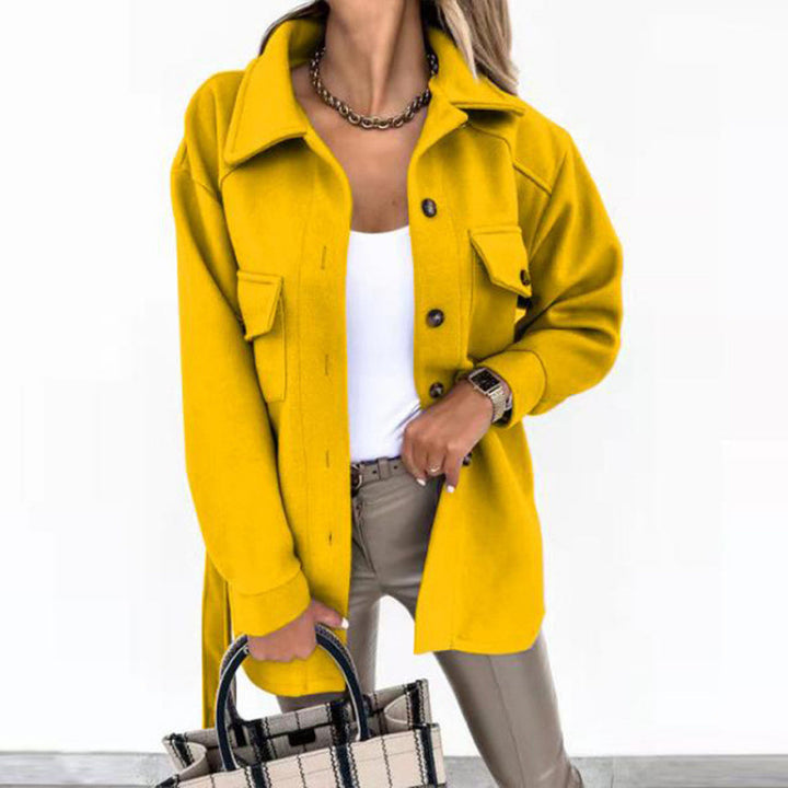 Chic and stylish ladies' oversized shirt jacket