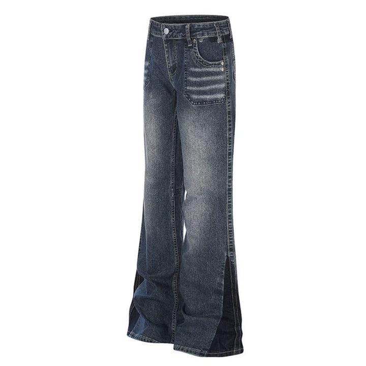 Women flared jeans with high waist and side contrast stripes Amarae