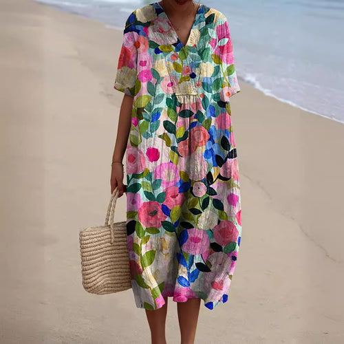 Amarae | Colorful Summer Dress with Flowers