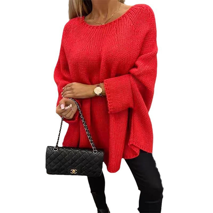 Ladies comfortable knit sweater in a loose fit Lune London