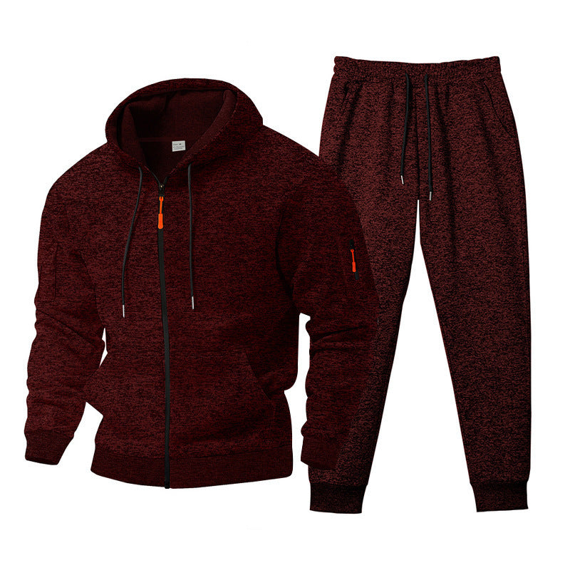 Versatile training set for men with zip-up hoodie and jogger pants Lune London