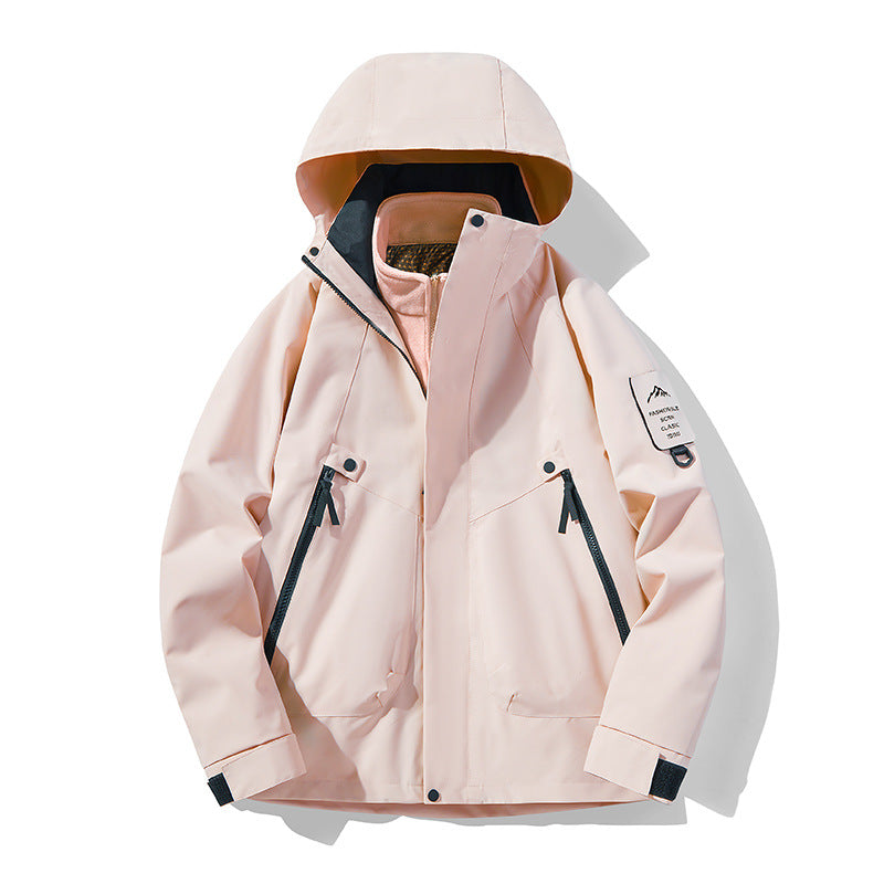 Unisex Waterproof, Breathable Hardshell Outdoor Jacket with Hood Amarae