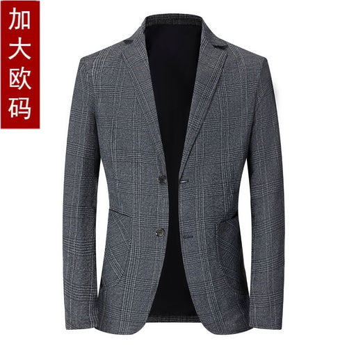 Trendy slim-fit checkered blazer for men Amarae
