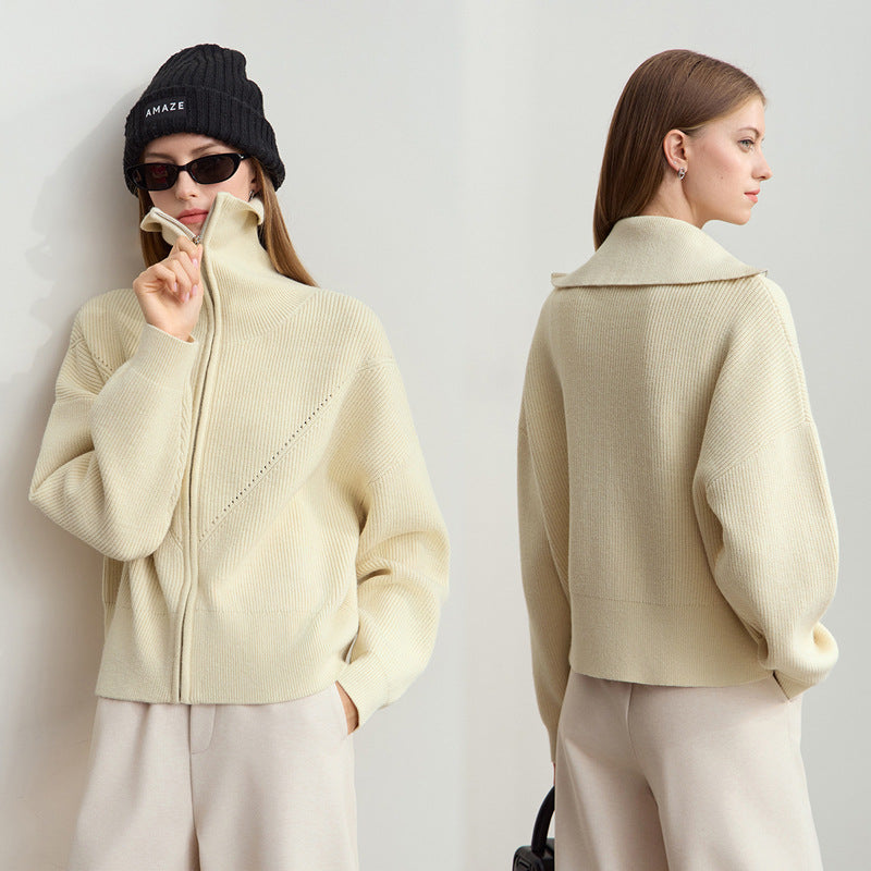 Sweat à capuche surdimensionné à zip pour femmes tendance Chic & Stil
