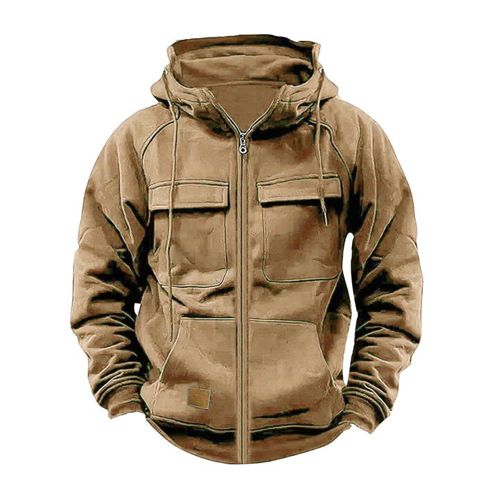 Functional hooded jacket for men with practical pockets Lune London
