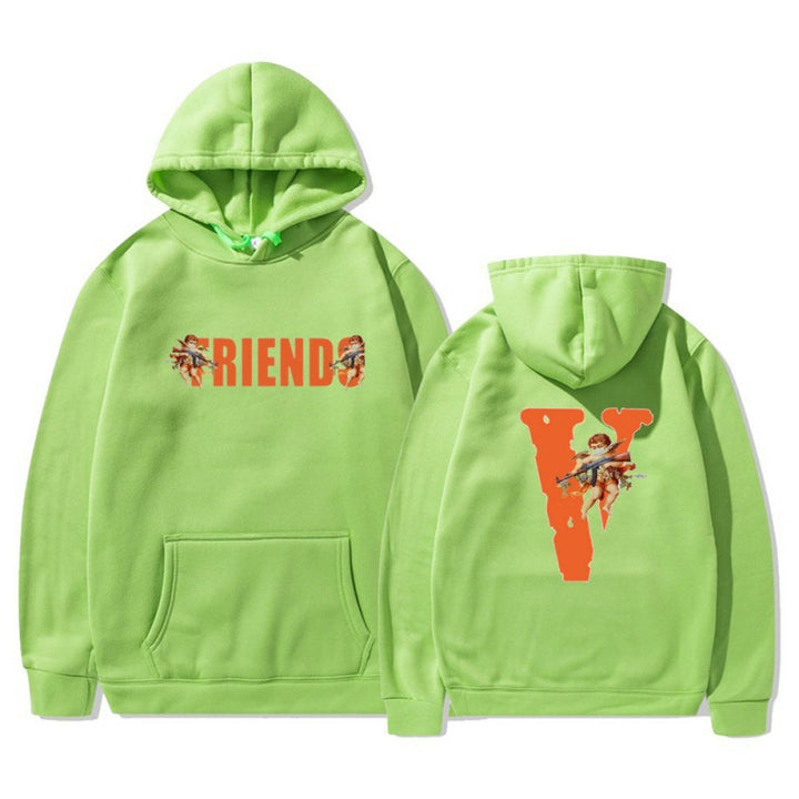 Women's hoodie with characteristic front and back print Lune London
