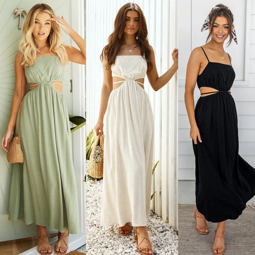 Women's max dress with fashionable cut-outs and figure-friendly design Amarae