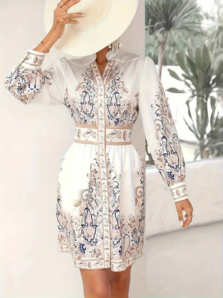 Elegant summer dress with floral print for ladies Lune London